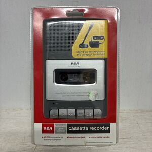 RCA RP3504 Cassette Recorder Mic & Power Adapter New Factory Sealed